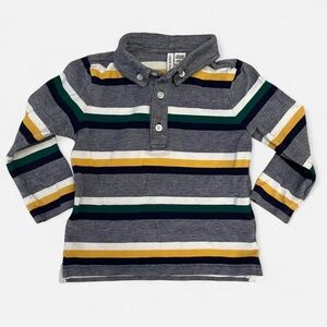 Janie and Jack Multicolor Striped Polo